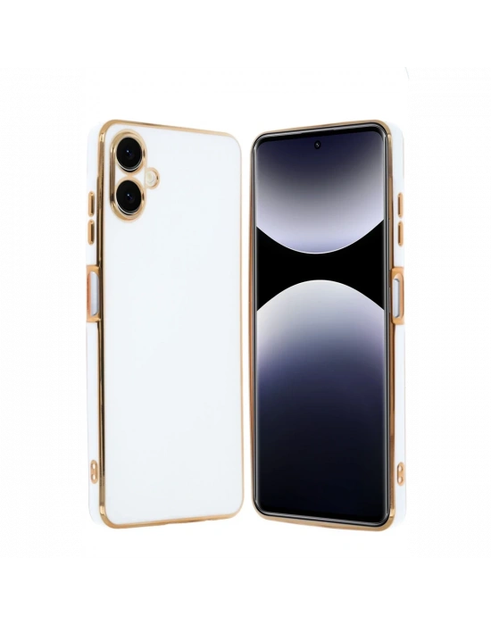 Newface Samsung Galaxy A06 Kılıf Volet Silikon - Beyaz