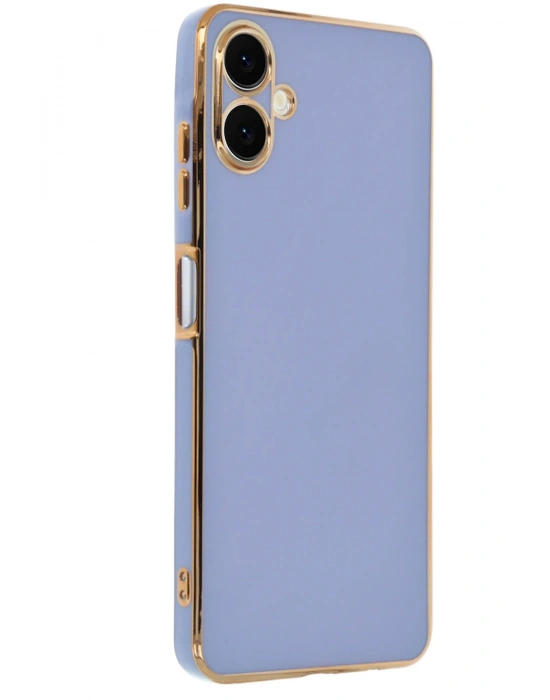 Newface Samsung Galaxy A06 Kılıf Volet Silikon - Mavi