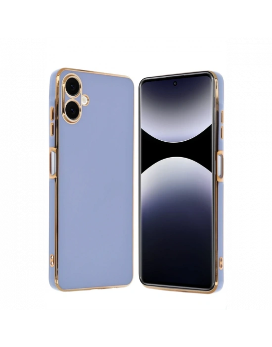 Newface Samsung Galaxy A06 Kılıf Volet Silikon - Mavi