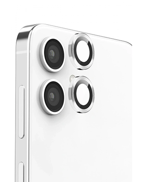 Newface Samsung Galaxy A06 Raze Metal Kamera Lens - Gümüş