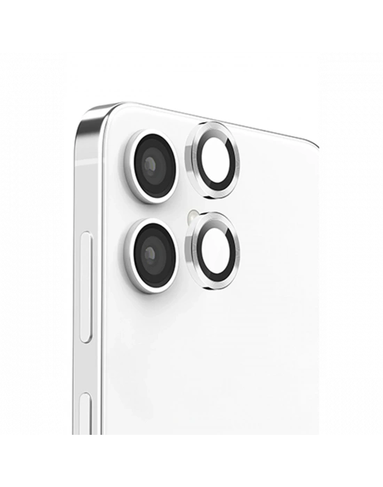 Newface Samsung Galaxy A06 Raze Metal Kamera Lens - Gümüş