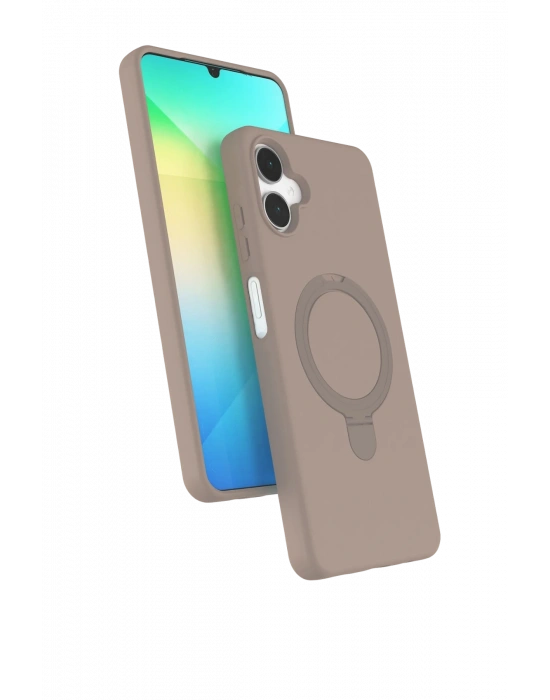 Newface Samsung Galaxy A06 Regal Magsafe Standlı Kapak - Çöl Titanyum