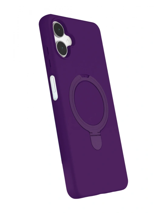 Newface Samsung Galaxy A06 Regal Magsafe Standlı Kapak - Derin Mor