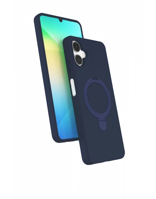 Newface Samsung Galaxy A06 Regal Magsafe Standlı Kapak - Lacivert