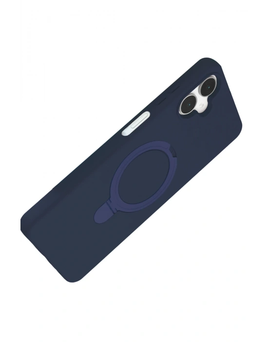 Newface Samsung Galaxy A06 Regal Magsafe Standlı Kapak - Lacivert