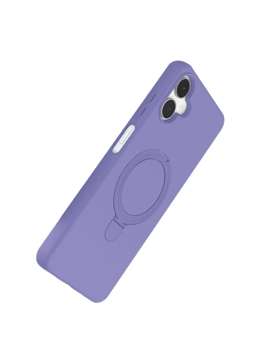 Newface Samsung Galaxy A06 Regal Magsafe Standlı Kapak - Lila