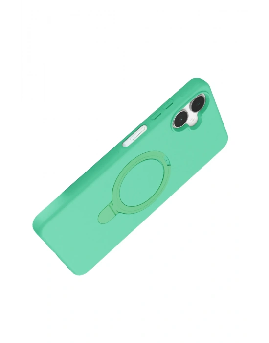 Newface Samsung Galaxy A06 Regal Magsafe Standlı Kapak - Yeşil