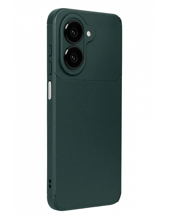 Newface Samsung Galaxy A07 4G Auto Focus Karbon Kapak - Koyu Yeşil