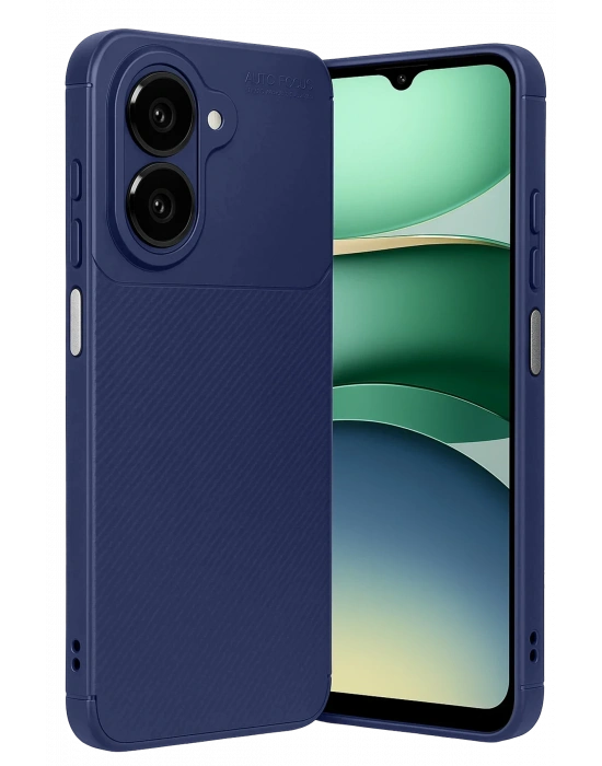 Newface Samsung Galaxy A07 4G Auto Focus Karbon Kapak - Lacivert