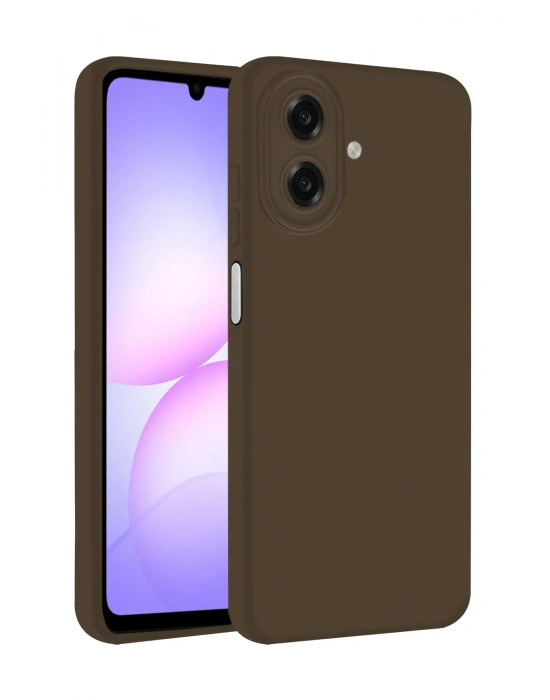 Newface Samsung Galaxy A07 4G First Silikon - Kahverengi