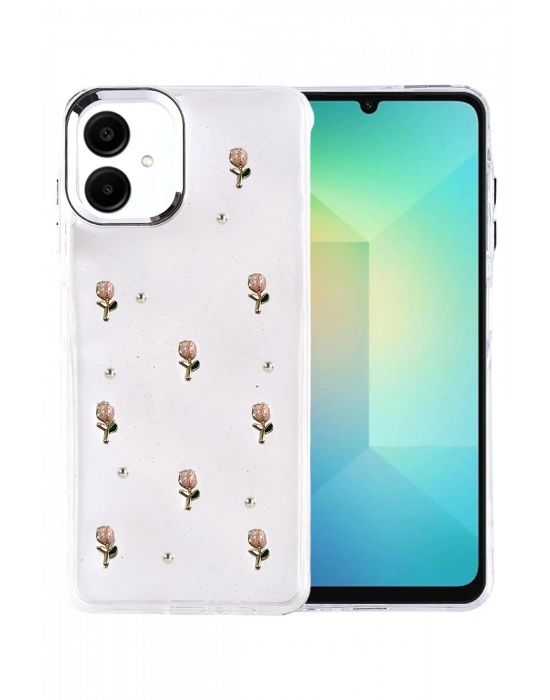 Newface Samsung Galaxy A07 4G Fiyonk Desenli Kapak - Desen 6