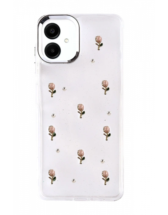 Newface Samsung Galaxy A07 4G Fiyonk Desenli Kapak - Desen 6