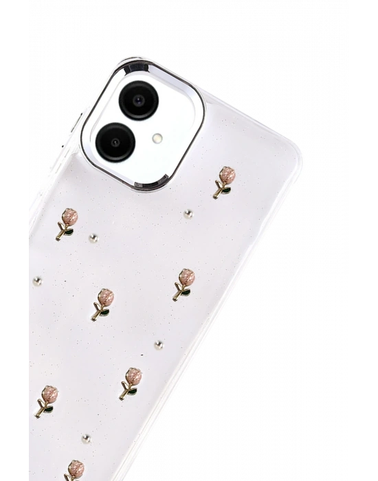 Newface Samsung Galaxy A07 4G Fiyonk Desenli Kapak - Desen 6