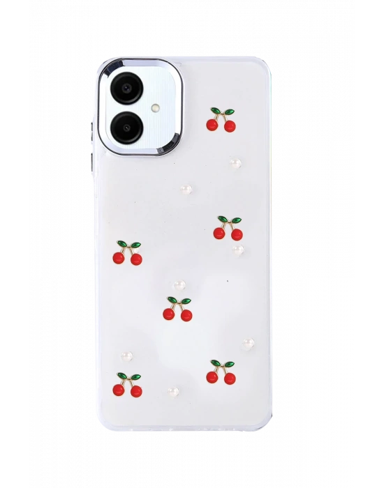 Newface Samsung Galaxy A07 4G Fiyonk Desenli Kapak - Desen 9