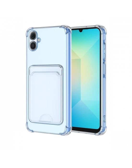 Newface Samsung Galaxy A07 4G Kart Şeffaf Silikon - Şeffaf