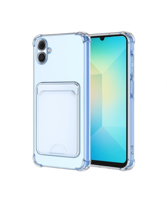 Newface Samsung Galaxy A07 4G Kart Şeffaf Silikon - Şeffaf