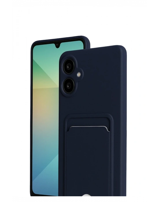 Newface Samsung Galaxy A07 4G Kelvin Kartvizitli Silikon - Lacivert