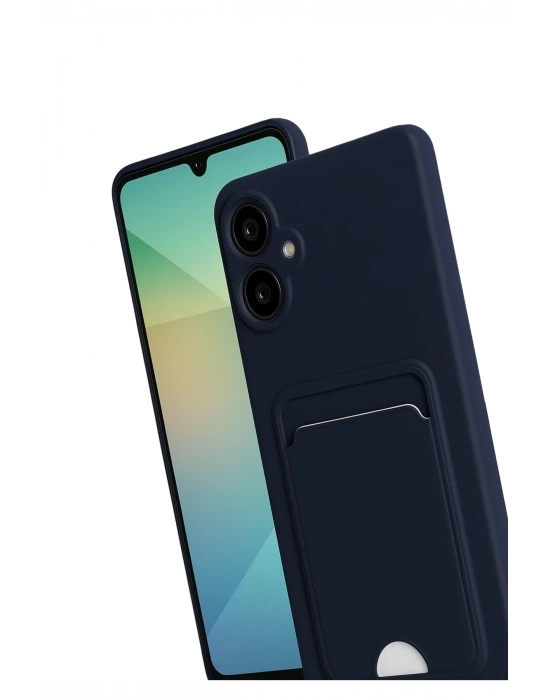 Newface Samsung Galaxy A07 4G Kelvin Kartvizitli Silikon - Lacivert