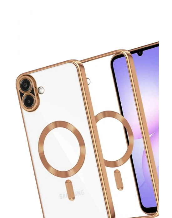 Newface Samsung Galaxy A07 4G Kross Magneticsafe Kapak - Çöl Titanyum