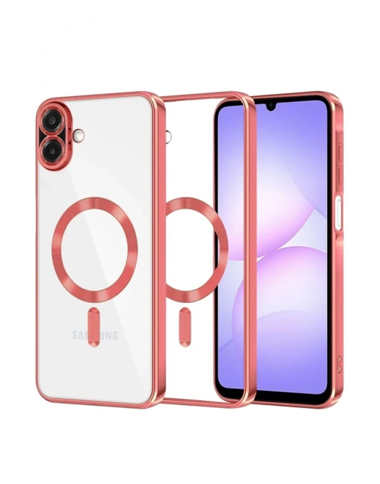 Newface Samsung Galaxy A07 4G Kross Magneticsafe Kapak - Kırmızı