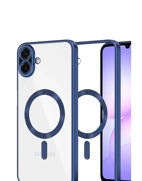 Newface Samsung Galaxy A07 4G Kross Magneticsafe Kapak - Lacivert