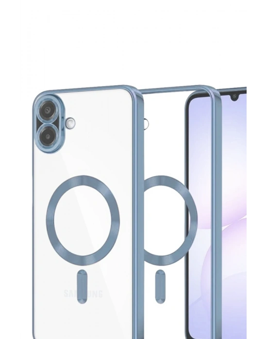 Newface Samsung Galaxy A07 4G Kross Magneticsafe Kapak - Sierra Blue