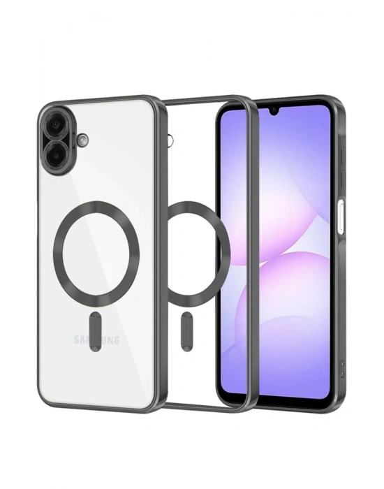 Newface Samsung Galaxy A07 4G Kross Magneticsafe Kapak - Siyah