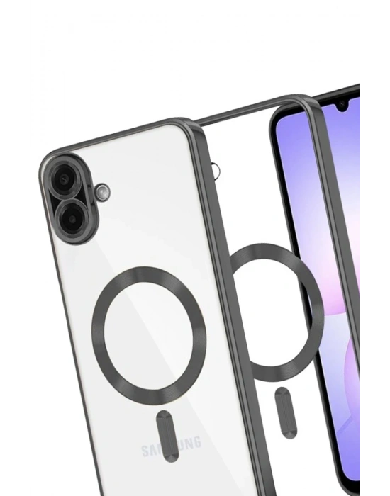 Newface Samsung Galaxy A07 4G Kross Magneticsafe Kapak - Siyah