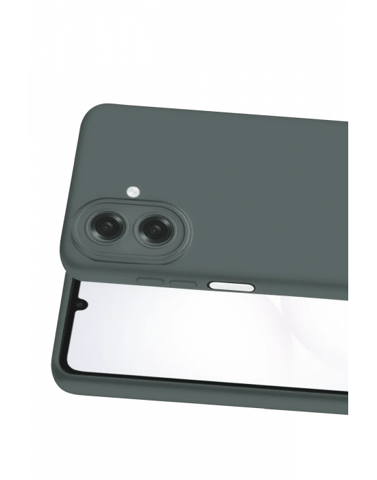 Newface Samsung Galaxy A07 4G Nano içi Kadife Silikon - Gri