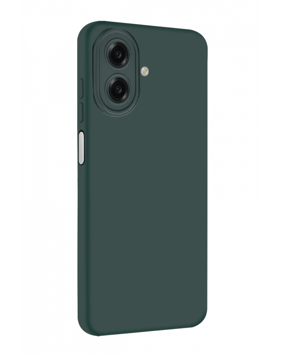 Newface Samsung Galaxy A07 4G Nano içi Kadife Silikon - K.Yeşil