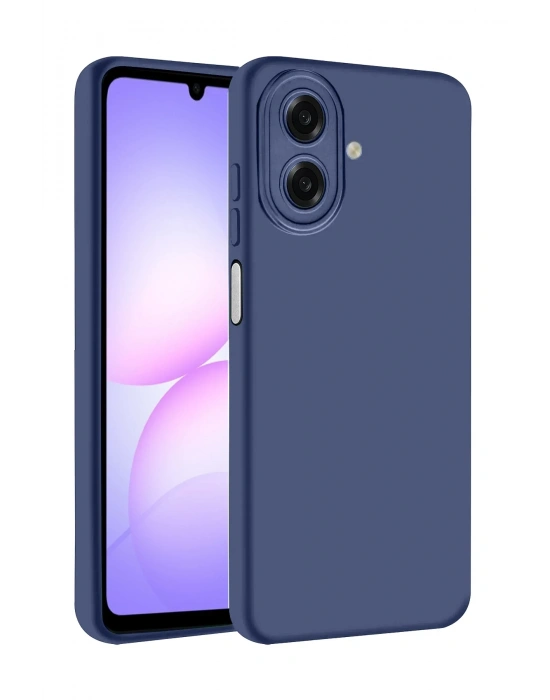 Newface Samsung Galaxy A07 4G Nano içi Kadife Silikon - Lacivert