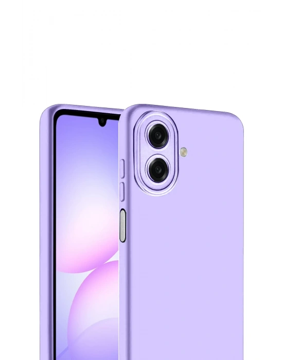 Newface Samsung Galaxy A07 4G Nano içi Kadife Silikon - Lila