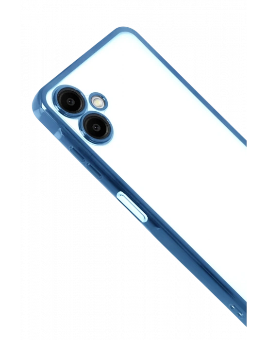 Newface Samsung Galaxy A07 4G Razer Lensli Silikon - Açık Mavi