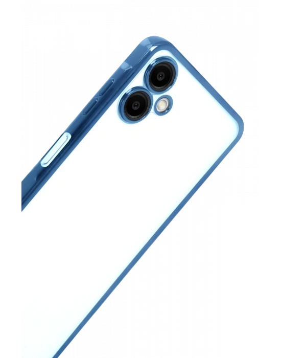 Newface Samsung Galaxy A07 4G Razer Lensli Silikon - Açık Mavi