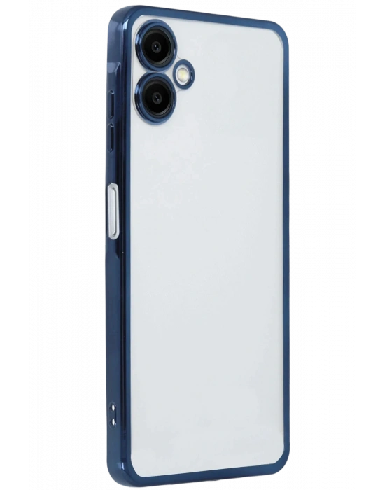 Newface Samsung Galaxy A07 4G Razer Lensli Silikon - Lacivert