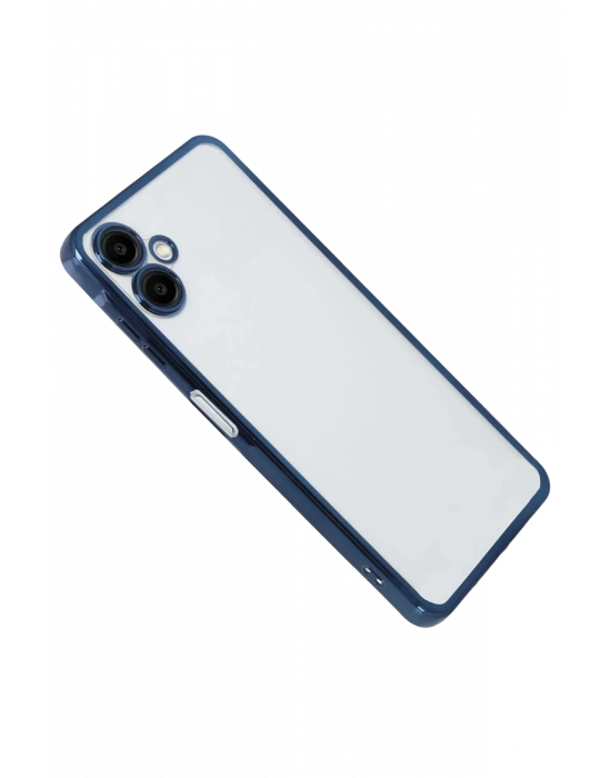 Newface Samsung Galaxy A07 4G Razer Lensli Silikon - Lacivert