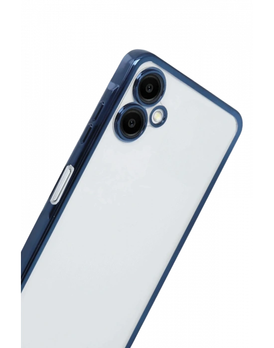 Newface Samsung Galaxy A07 4G Razer Lensli Silikon - Lacivert
