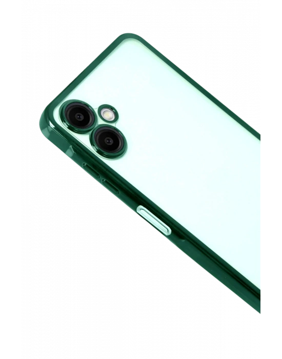 Newface Samsung Galaxy A07 4G Razer Lensli Silikon - Yeşil