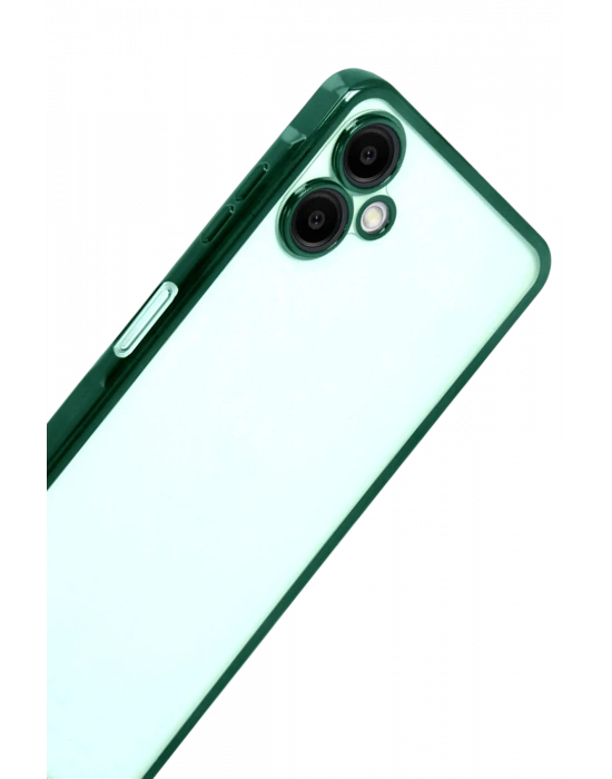 Newface Samsung Galaxy A07 4G Razer Lensli Silikon - Yeşil