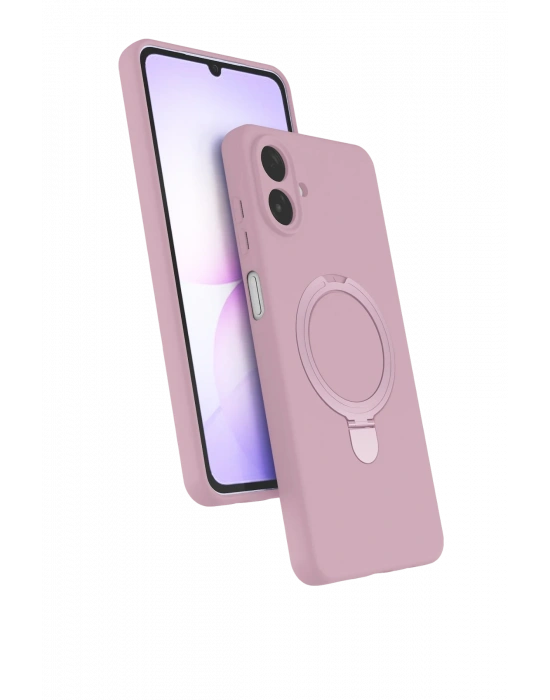 Newface Samsung Galaxy A07 4G Regal Magsafe Standlı Kapak - Açık Pembe