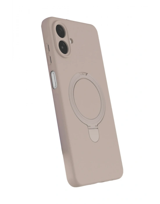 Newface Samsung Galaxy A07 4G Regal Magsafe Standlı Kapak - Çöl Titanyum