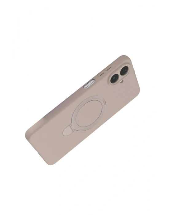 Newface Samsung Galaxy A07 4G Regal Magsafe Standlı Kapak - Çöl Titanyum