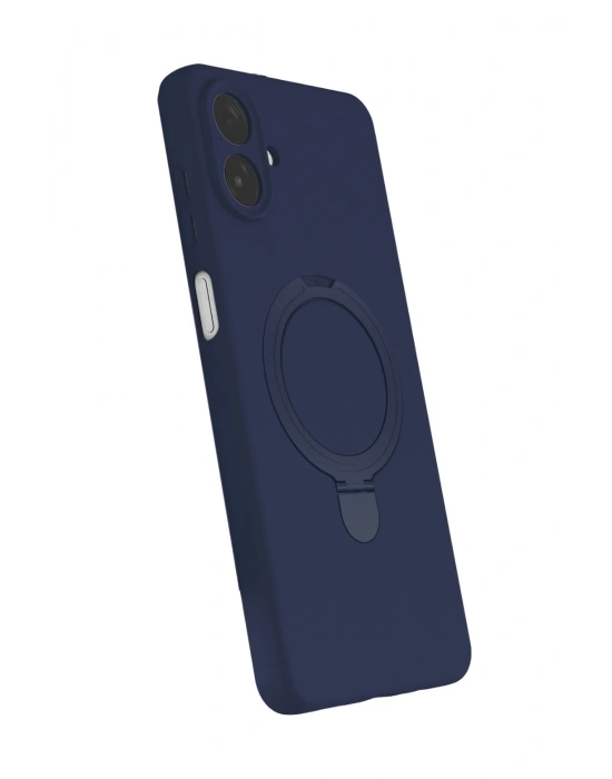 Newface Samsung Galaxy A07 4G Regal Magsafe Standlı Kapak - Lacivert