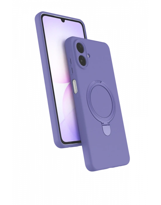 Newface Samsung Galaxy A07 4G Regal Magsafe Standlı Kapak - Lila