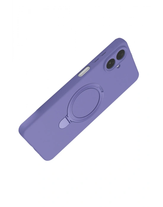 Newface Samsung Galaxy A07 4G Regal Magsafe Standlı Kapak - Lila