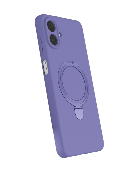Newface Samsung Galaxy A07 4G Regal Magsafe Standlı Kapak - Lila