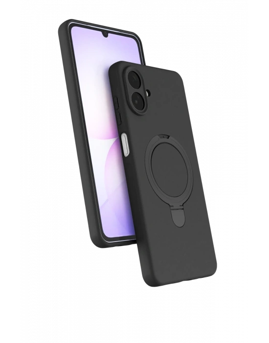 Newface Samsung Galaxy A07 4G Regal Magsafe Standlı Kapak - Siyah