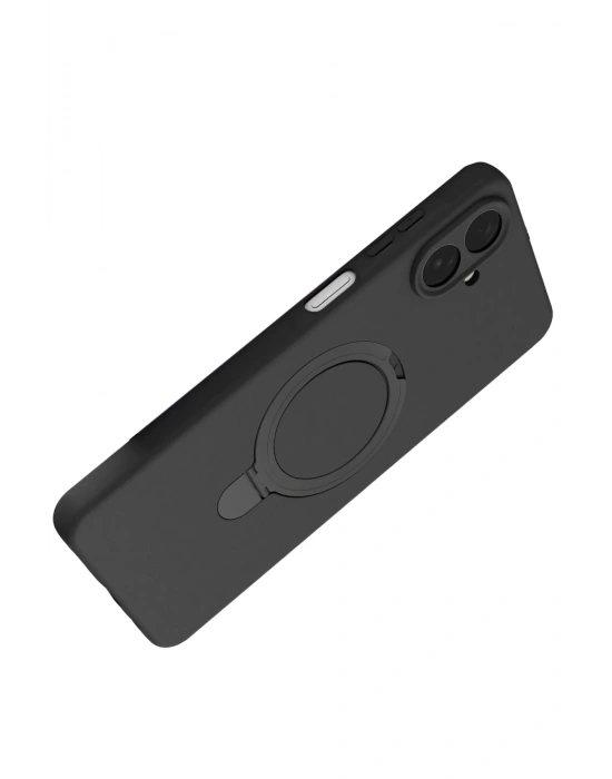 Newface Samsung Galaxy A07 4G Regal Magsafe Standlı Kapak - Siyah