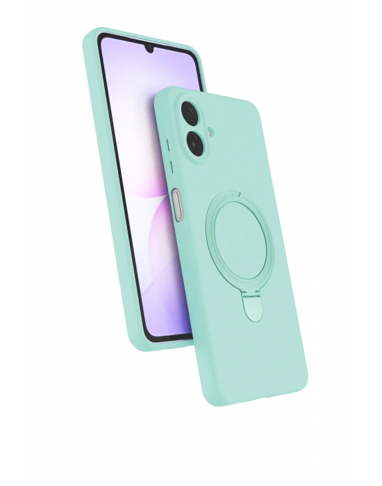 Newface Samsung Galaxy A07 4G Regal Magsafe Standlı Kapak - Su Yeşili