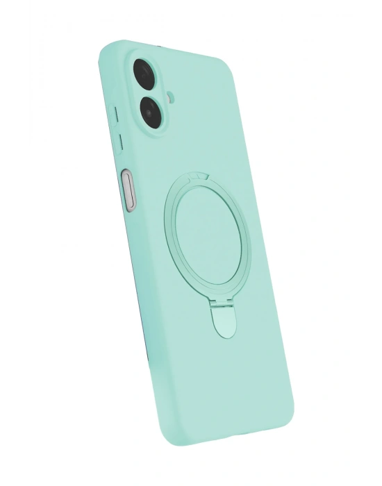 Newface Samsung Galaxy A07 4G Regal Magsafe Standlı Kapak - Su Yeşili